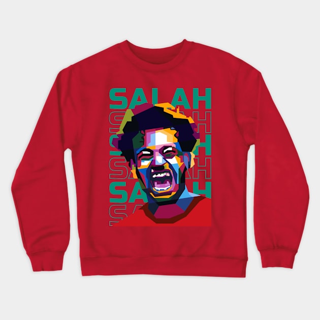 Abstract Popart Salah Crewneck Sweatshirt by smd90